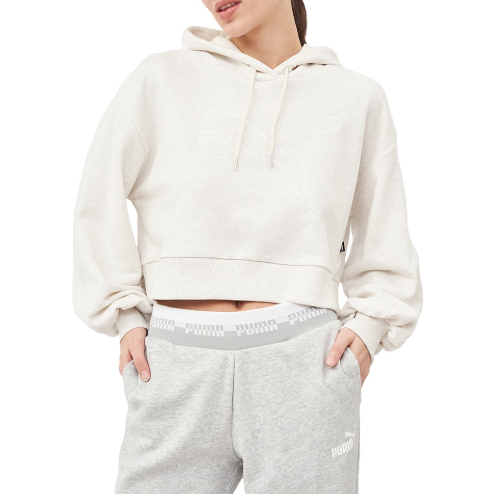 Толстовка жіноча Puma Her Hoodie сіра 58596702