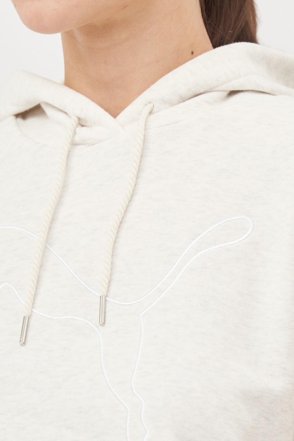 Толстовка жіноча Puma Her Hoodie сіра 58596702 — фото 4