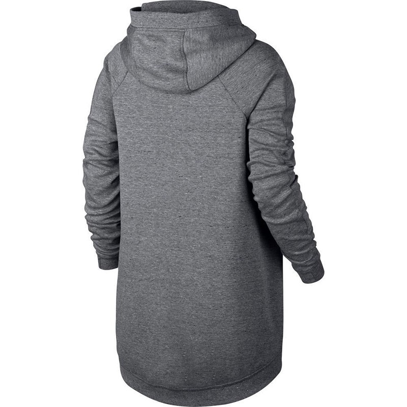 Толстовка женская Nike W NSW TCH FLC CAPE FZ KNT серая 811710-063 — фото 2 — Sport City Толстовка женская Nike W NSW TCH FLC CAPE FZ KNT серая 811710-063 — фото 2