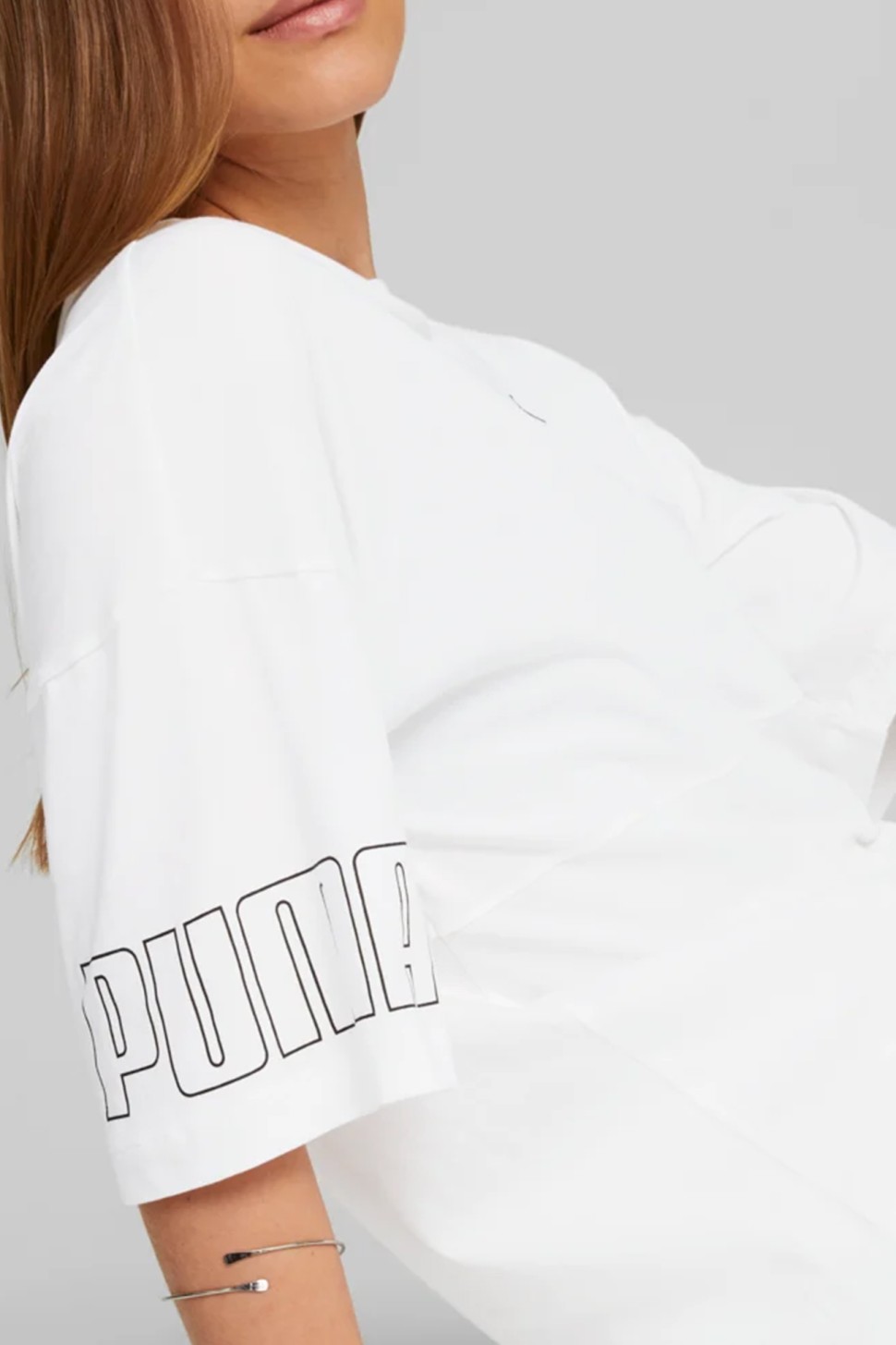 Футболка жіноча Puma PUMA POWER Colorblock Tee біла 67363602 — фото 5