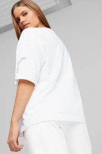 Футболка жіноча Puma PUMA POWER Colorblock Tee біла 67363602 изображение 8