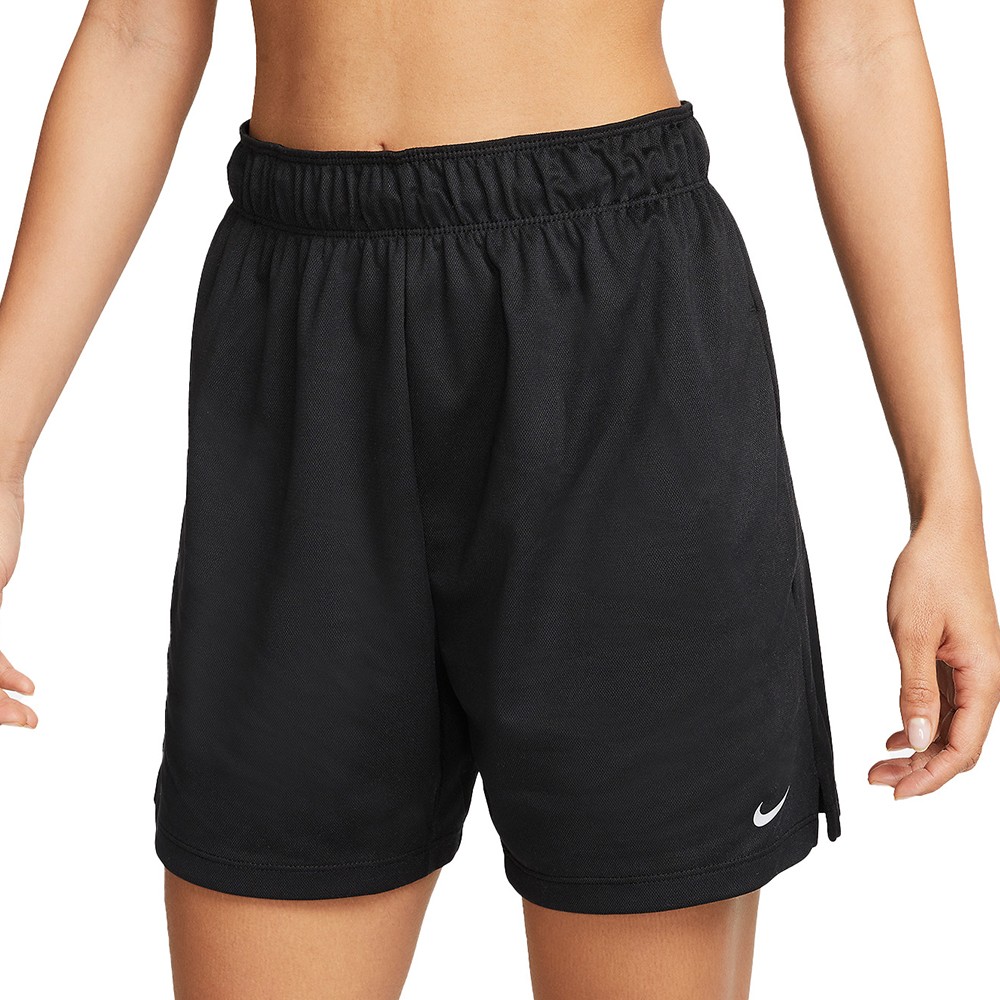 Шорты женские Nike W NK ATTACK DF MR 5IN SHORT черные DX6024-010