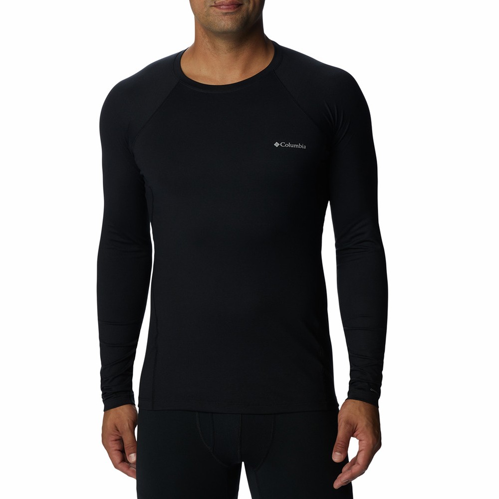 Термобелье мужское Columbia Heavyweight Stretch Long Sleeve Top черное 1638561-011