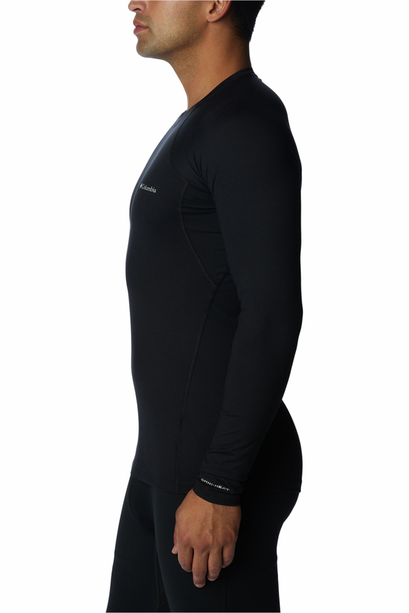 Термобілизна чоловіча Columbia Heavyweight Stretch Long Sleeve Top чорна 1638561-011 изображение 2
