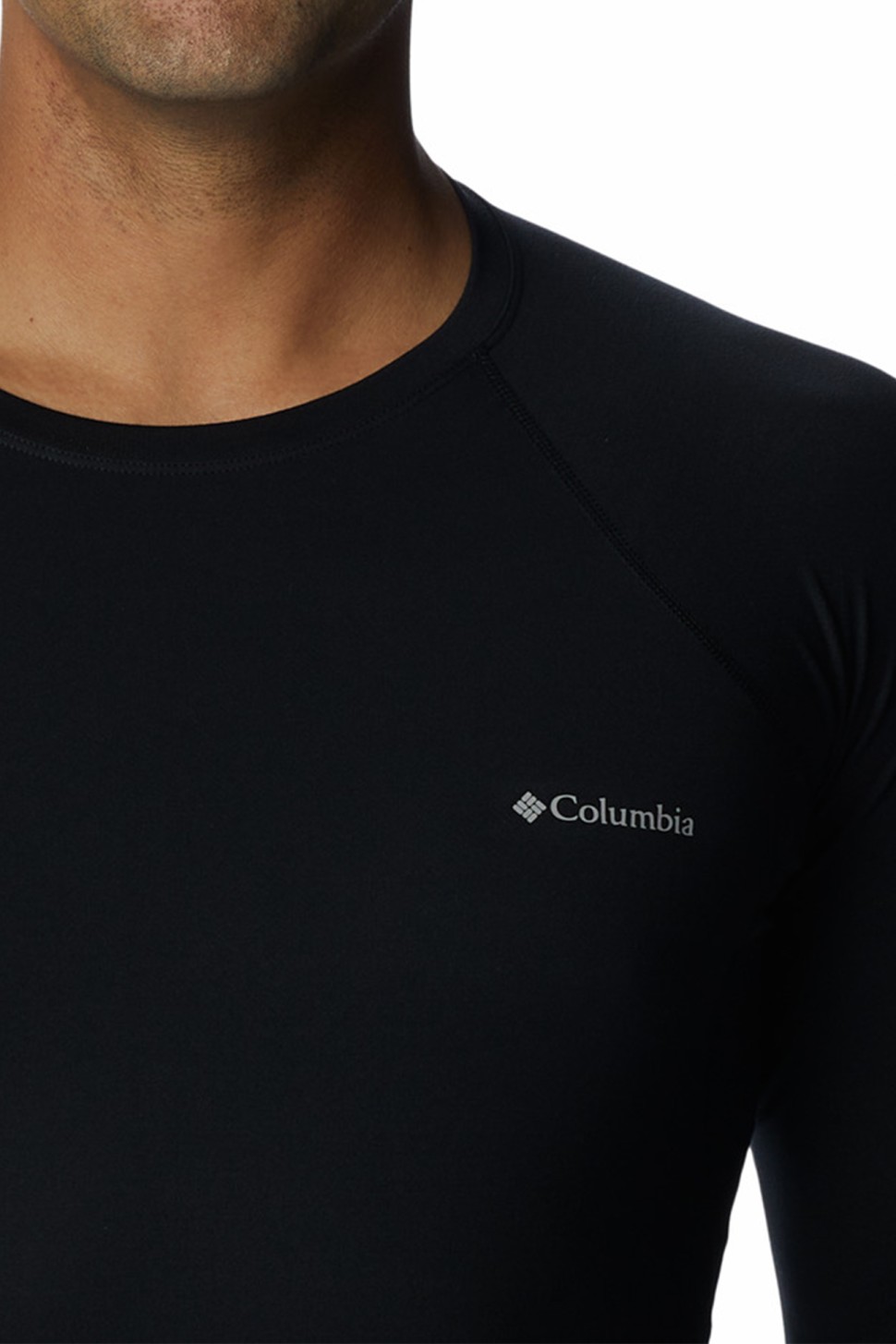 Термобілизна чоловіча Columbia Heavyweight Stretch Long Sleeve Top чорна 1638561-011 — фото 3