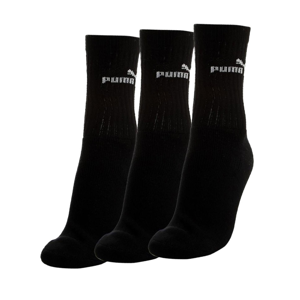 Шкарпетки Puma ELEMENTS CREW SOCK 3P чорні 88329601 — фото 1
