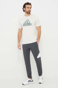 Брюки мужские Adidas M FI BOS PT графитовые IR9177 изображение 3