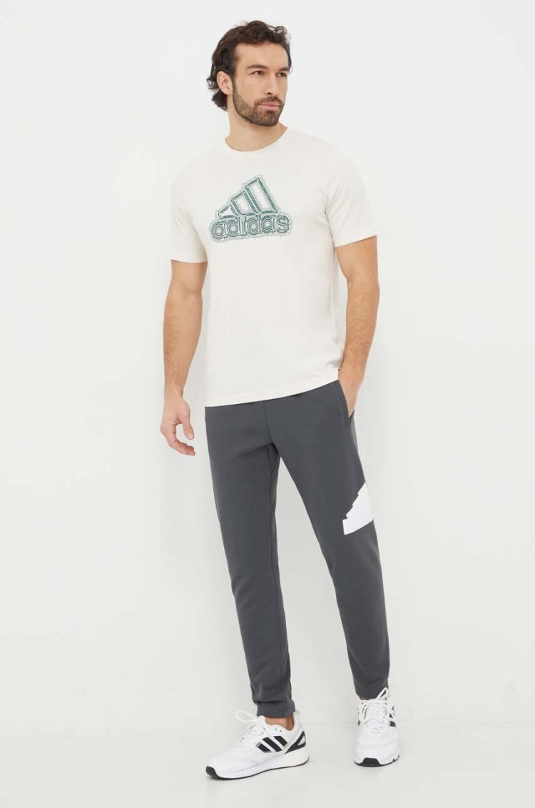 Брюки мужские Adidas M FI BOS PT графитовые IR9177 изображение 3