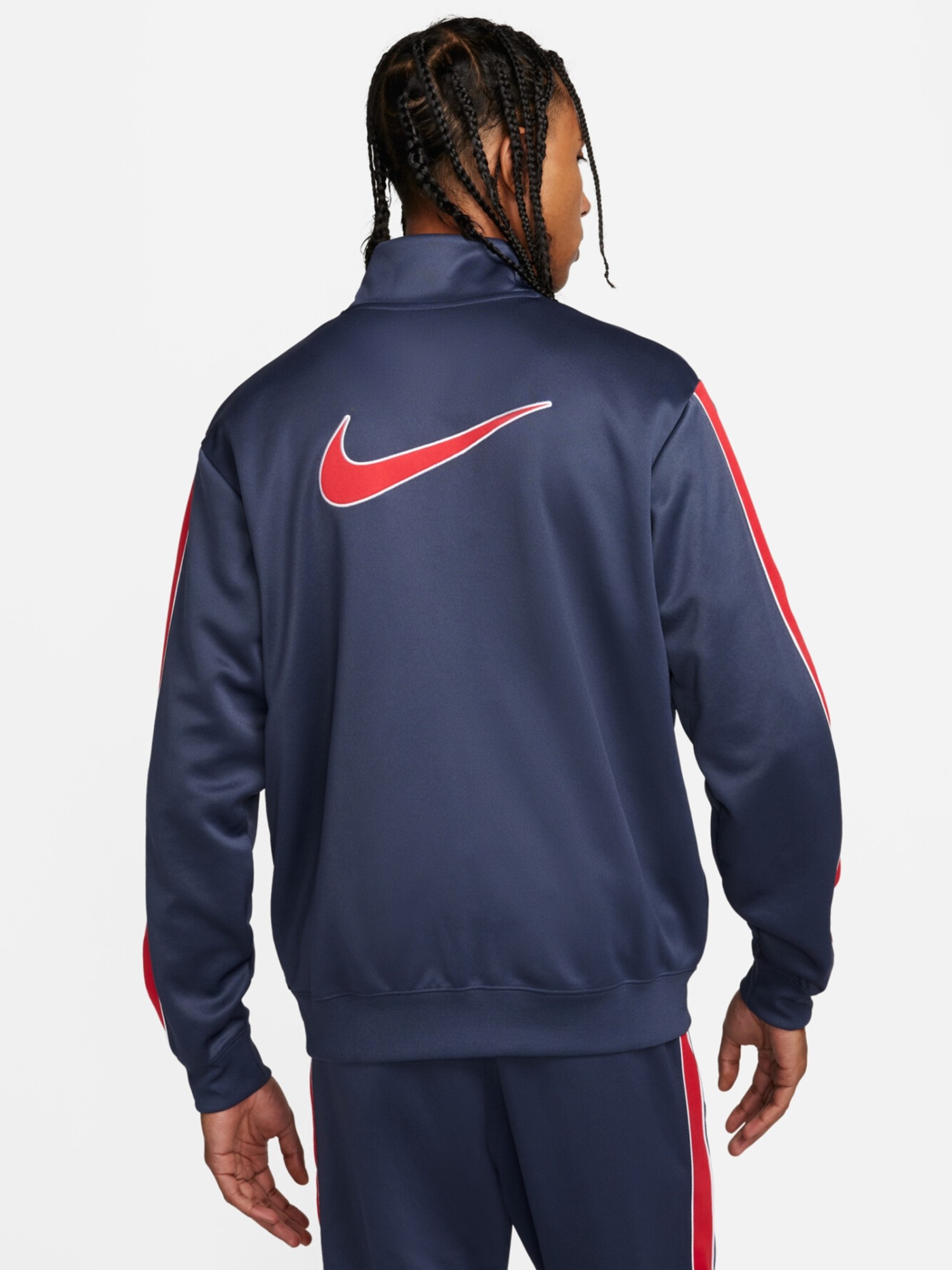 Толстовка мужская Nike M NSW SP PK TRACKTOP серая FN0257-437 изображение 7