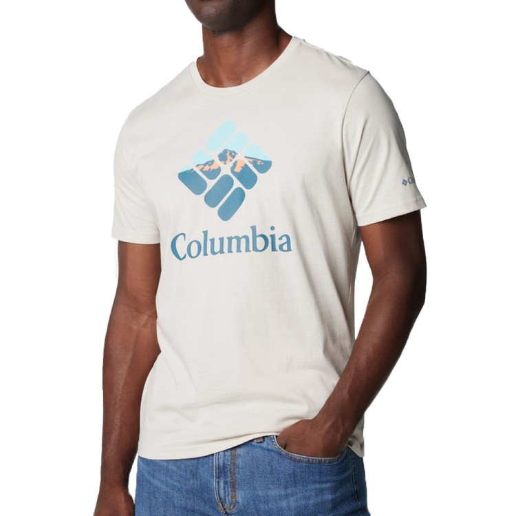 Футболка мужская Columbia Rapid Ridge™ Graphic Tee бежевая 1888811-279 изображение 1