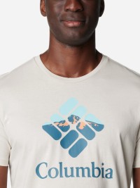 Футболка мужская Columbia Rapid Ridge™ Graphic Tee бежевая 1888811-279 изображение 4