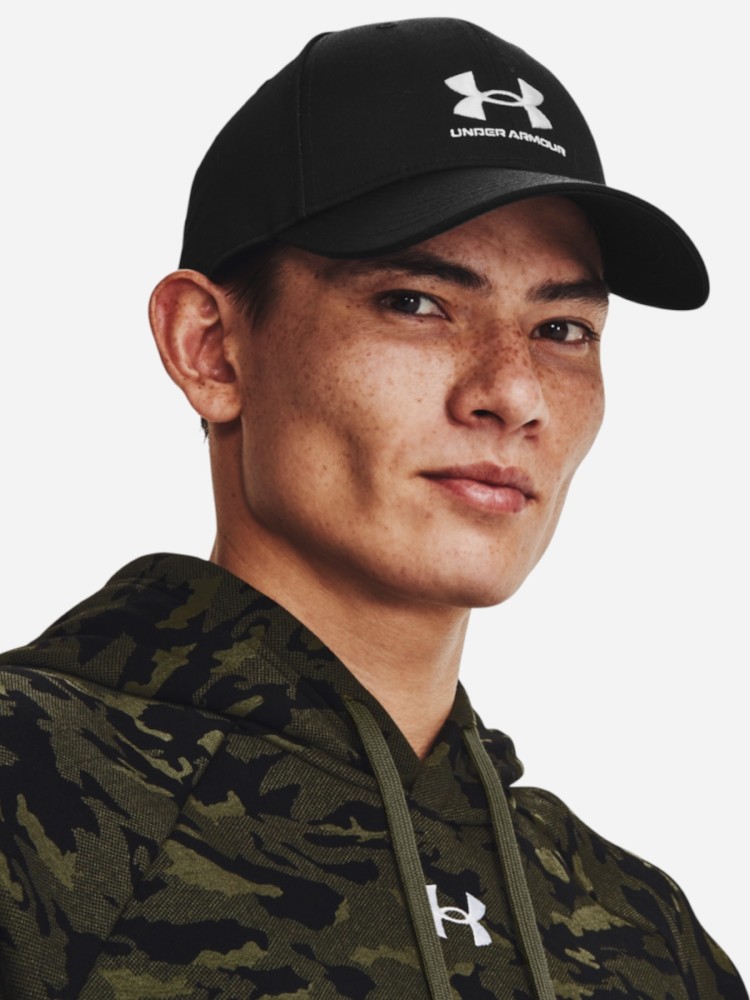 Бейсболка  Under Armour Mens Branded Lockup Adj черная 1381645-001 изображение 4