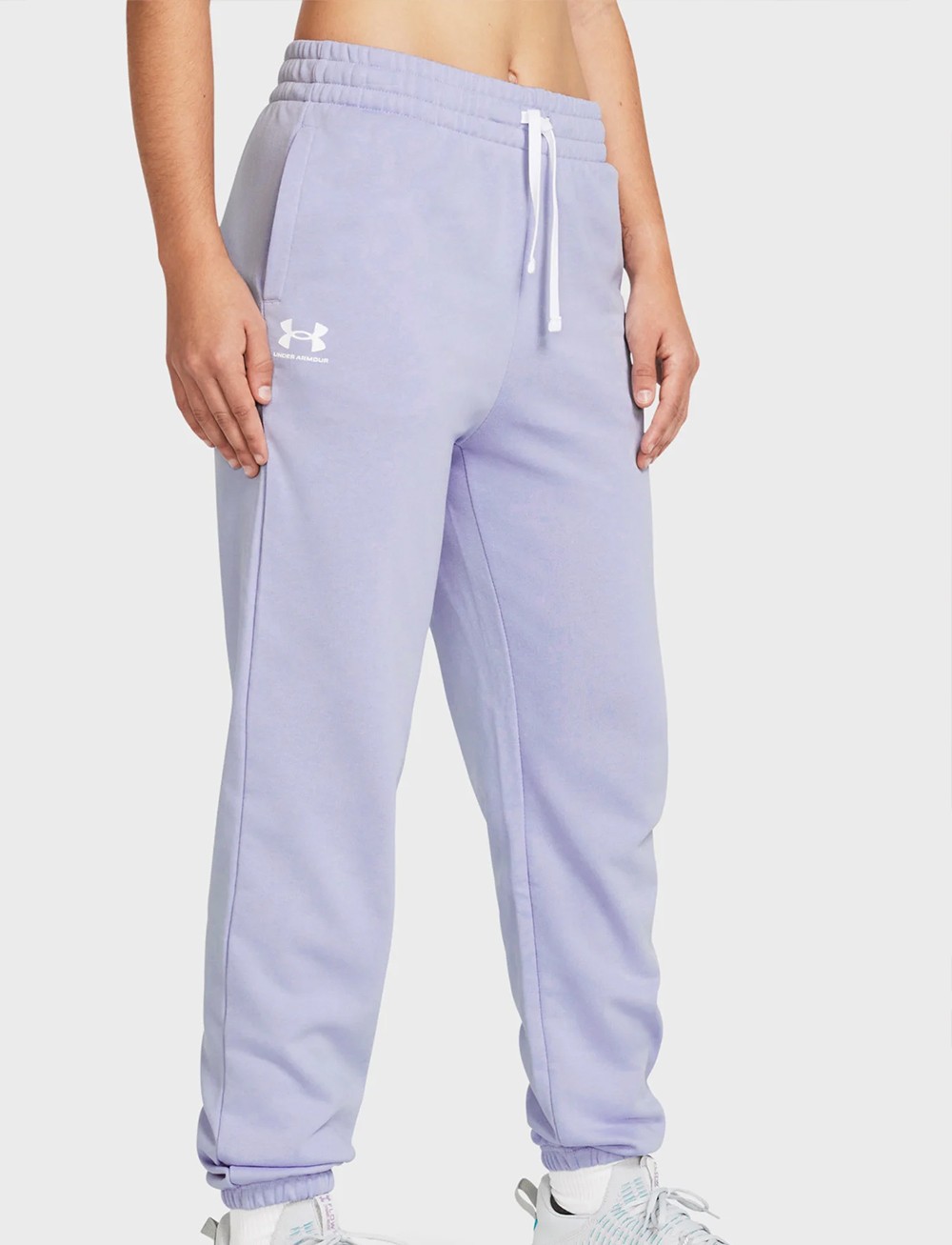 Штани жіночі Under Armour UA Rival Terry Jogger блакитні 1382735-539 изображение 2