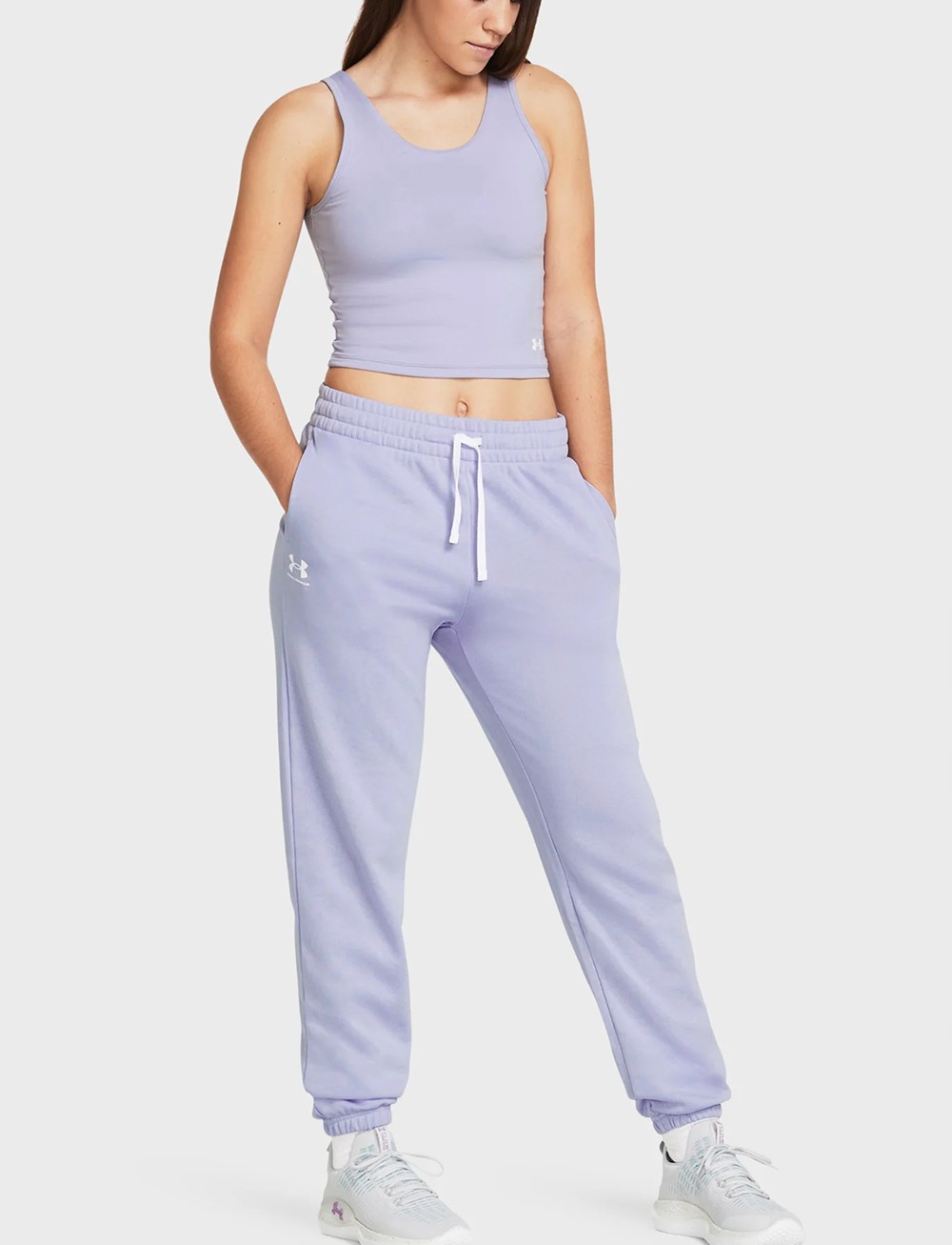 Штани жіночі Under Armour UA Rival Terry Jogger блакитні 1382735-539 изображение 3