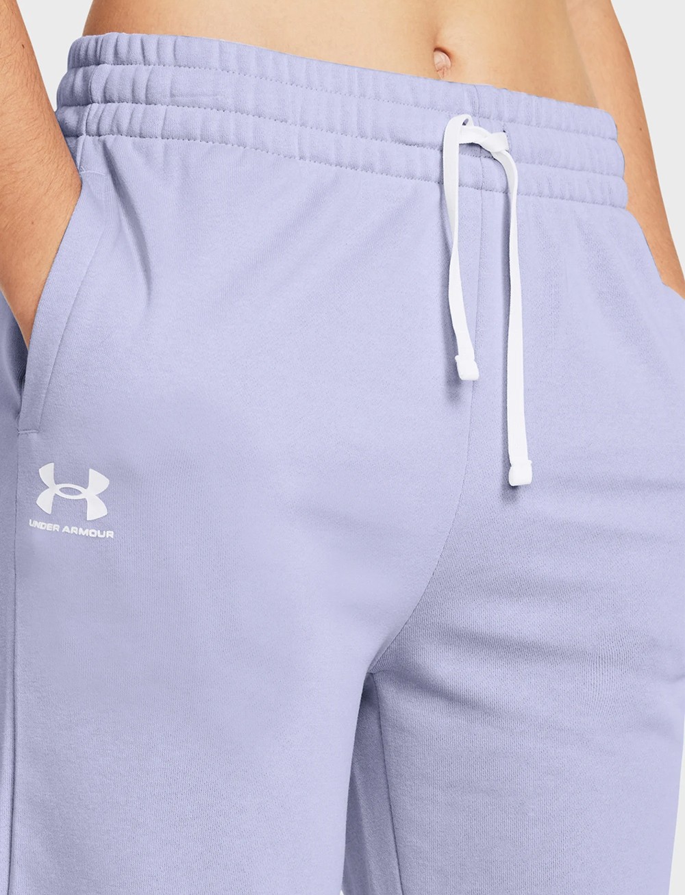 Штани жіночі Under Armour UA Rival Terry Jogger блакитні 1382735-539 изображение 5