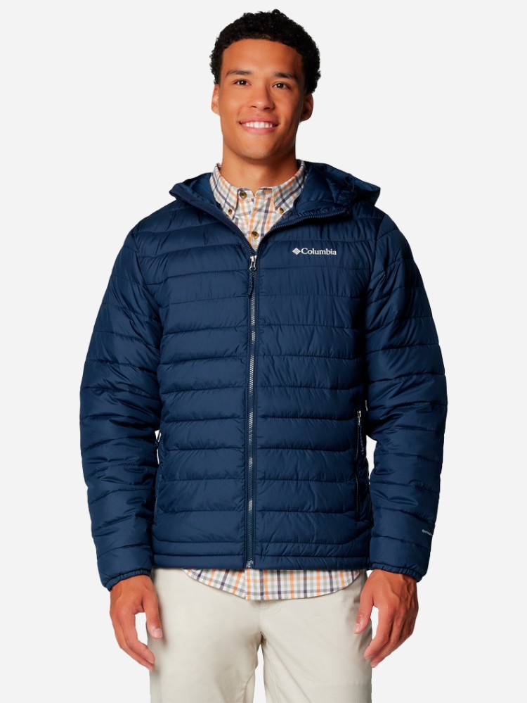 Куртка мужская Columbia Powder Lite™ II Hooded Jacket темно-синяя 2086941-464 изображение 2