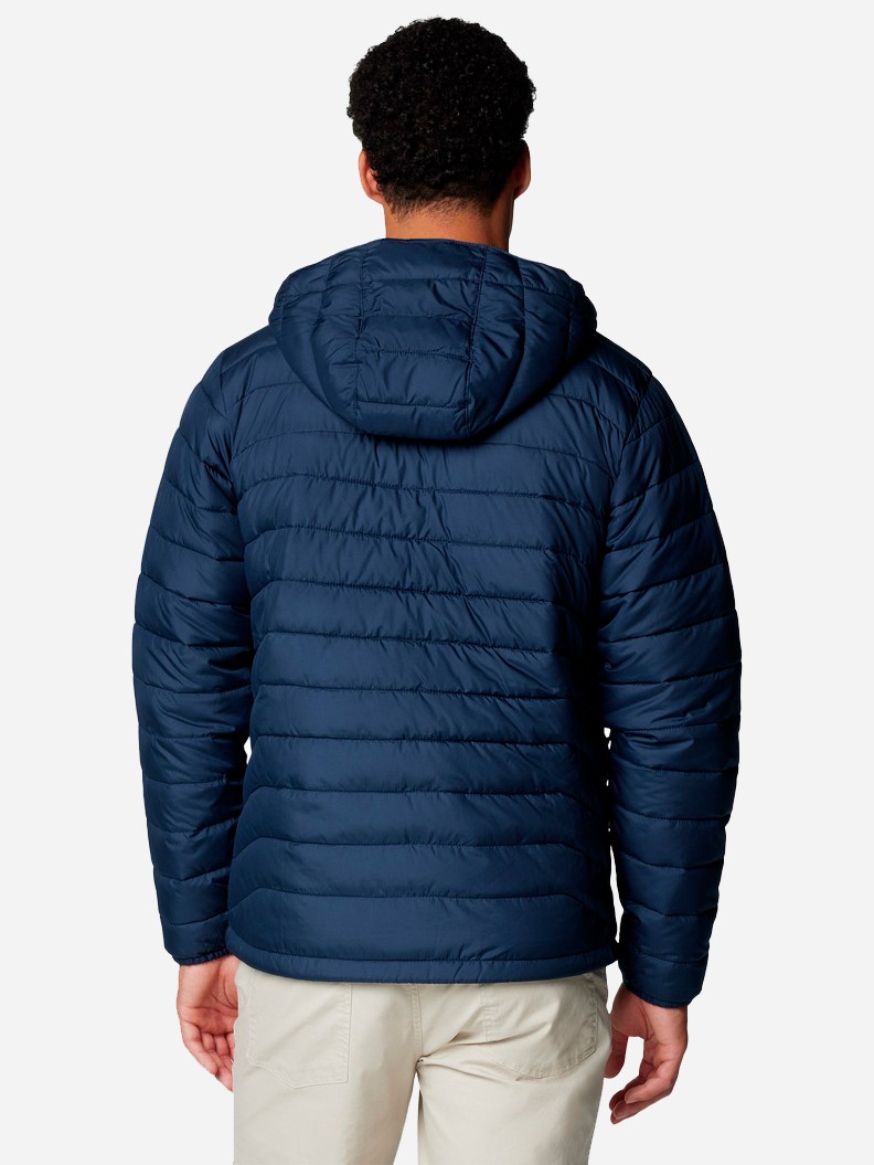 Куртка чоловіча Columbia Powder Lite™ II Hooded Jacket темно-синя 2086941-464 изображение 4