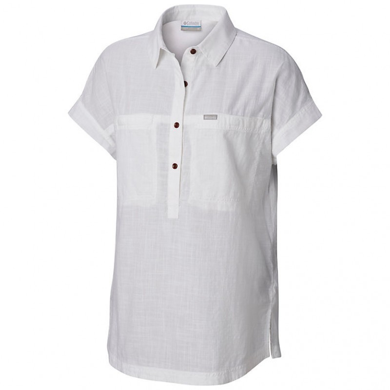 Рубашка женская Columbia Pinnacle Peak Popover Shirt белая 1837251-100 изображение 1