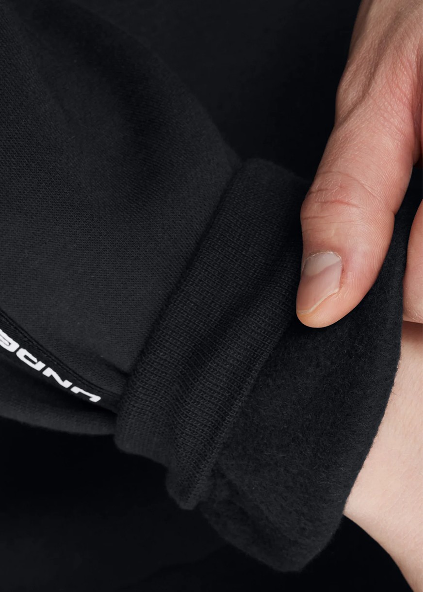 Толстовка чоловіча Under Armour UA Icon Fleece Crew Taping чорна 1389357-001 изображение 4