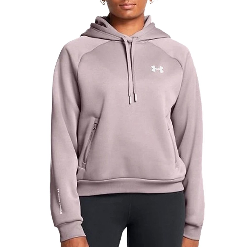 Толстовка женская Under Armour UA Armour Flc Pro Hdy серая 1386504-015