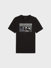 Футболка мужская Puma GRAPHICS Mountain Tee черная 68482801 изображение 5