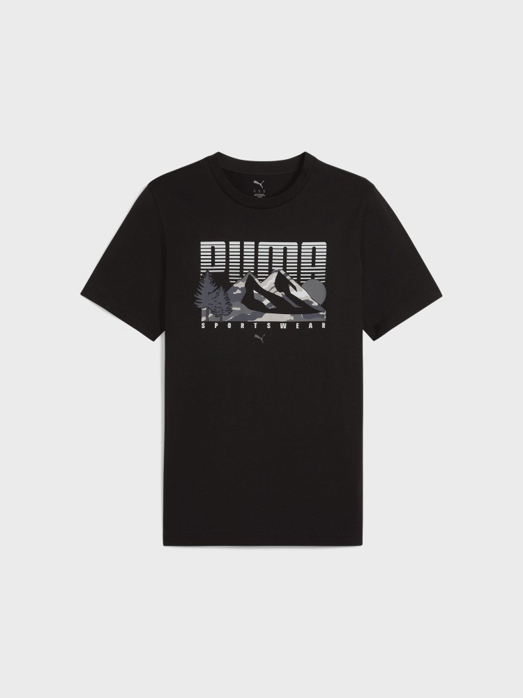 Футболка мужская Puma GRAPHICS Mountain Tee черная 68482801 изображение 5