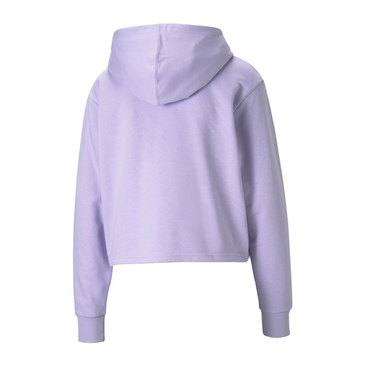 Толстовка женская Puma Amplified Cropped Hoodie сиреневая 58590916 изображение 2