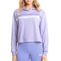 Толстовка женская Puma Amplified Cropped Hoodie сиреневая 58590916 изображение 3