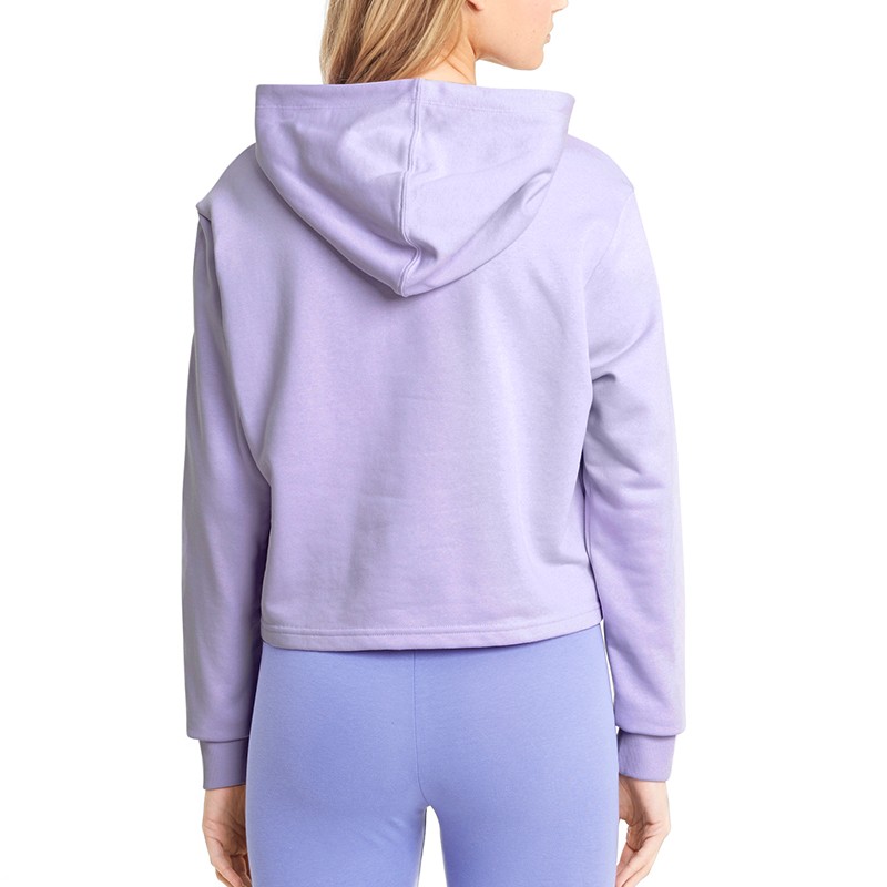 Толстовка жіноча Puma Amplified Cropped Hoodie бузкова 58590916 — фото 4