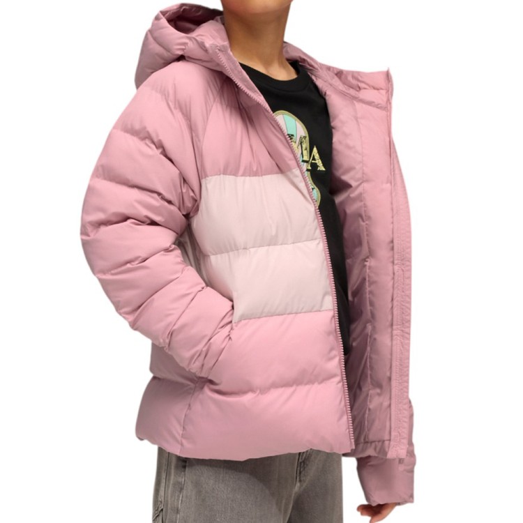 Куртка детская Puma Synthetic Hooded Puffer Jckt розовая 68840465