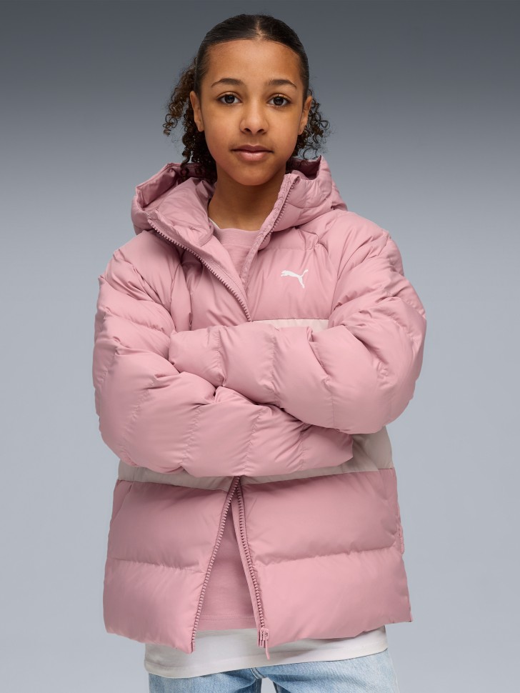 Куртка дитяча Puma Synthetic Hooded Puffer Jckt рожева 68840465 изображение 2