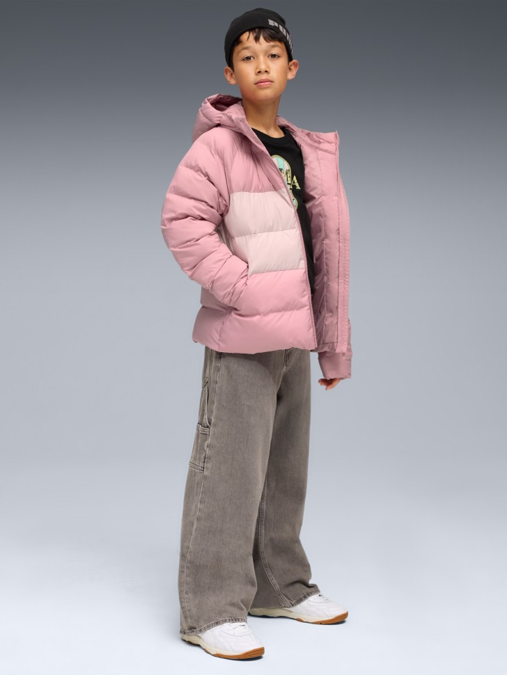 Куртка дитяча Puma Synthetic Hooded Puffer Jckt рожева 68840465 изображение 5