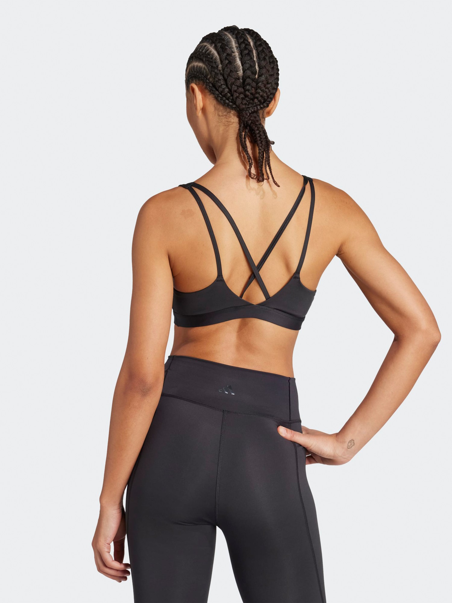 Бра женский Adidas ALL ME ESS MS черный JL5491 изображение 3