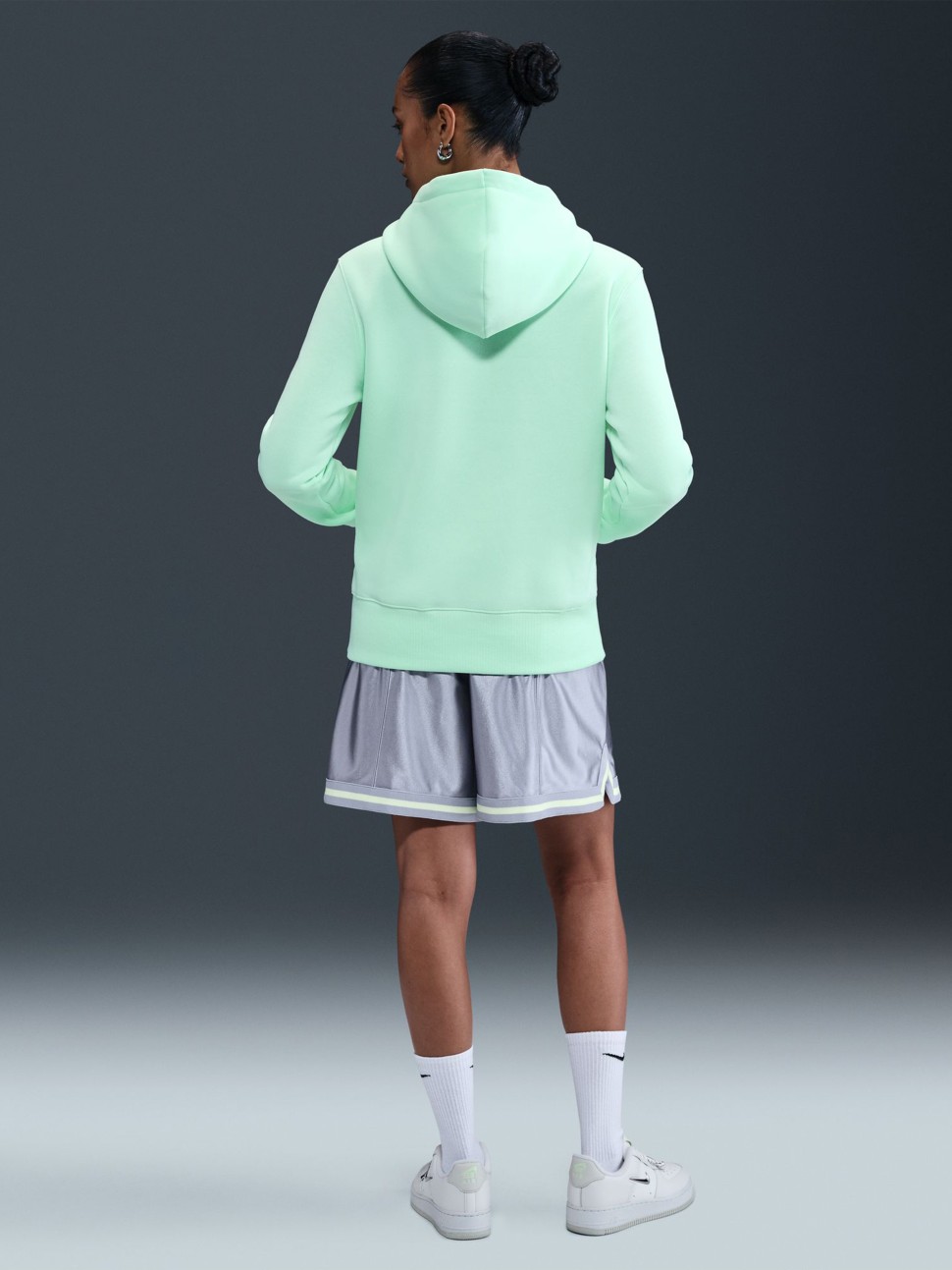 Толстовка жіноча Nike W NSW PHNX FLC STD PO HOODIE м'ятна HF6839-353 — фото 9