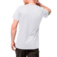 Футболка мужская Jack Wolfskin Brand T M белая 1807441-5018 изображение 2