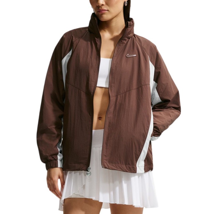 Вітрівка жіноча Nike W NSW WVN JACKET GLS коричнева IO1300-216 изображение 1