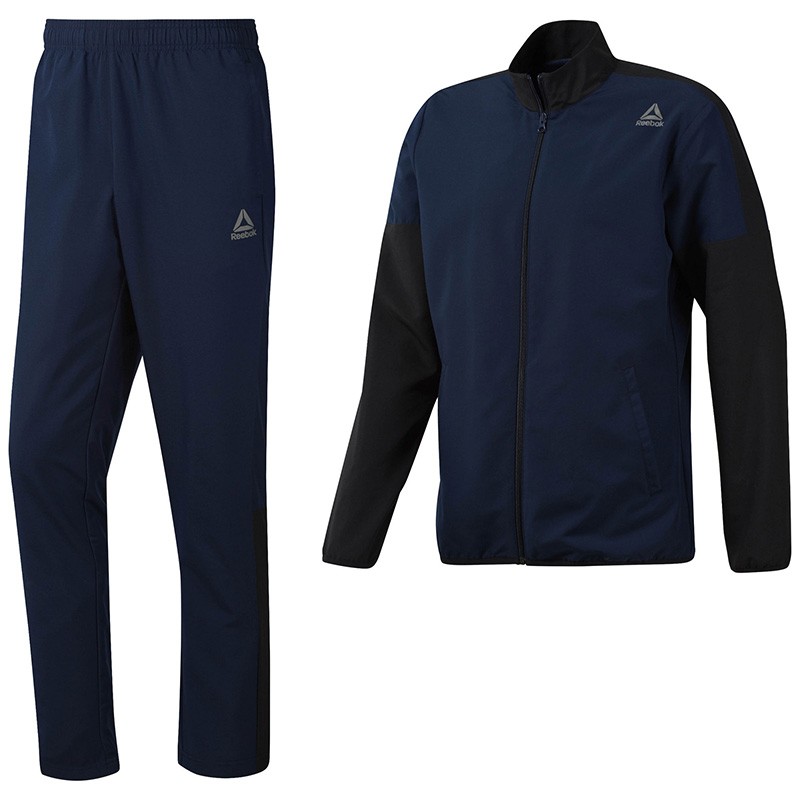 Костюм мужской Reebok Woven Tracksuit синий D94281 — фото 1