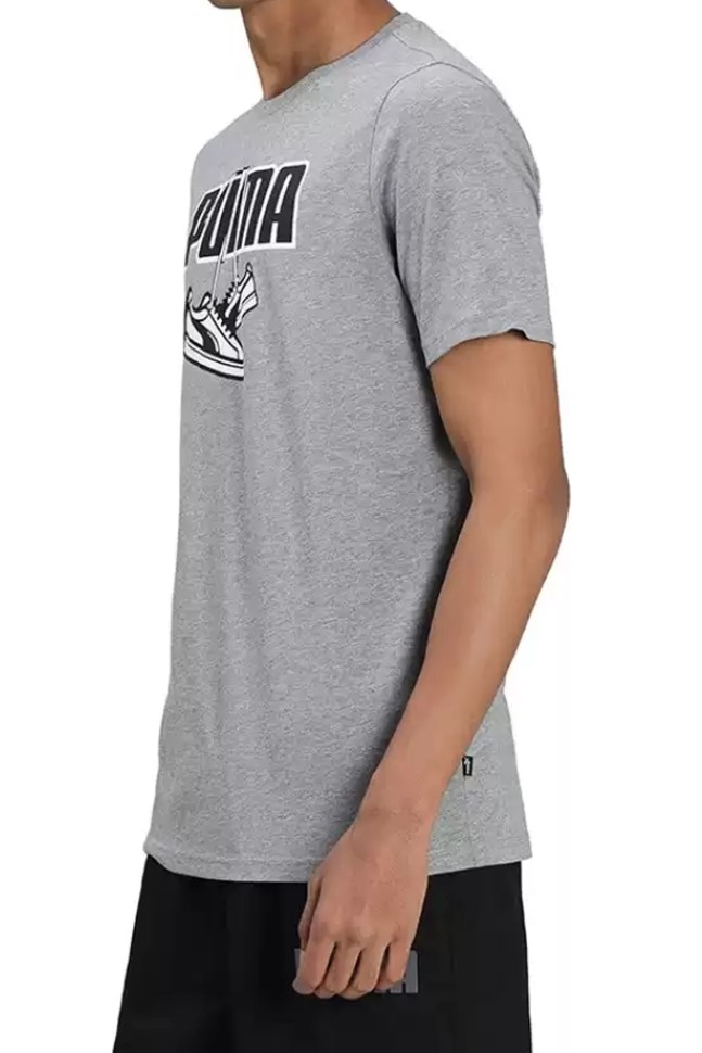 Футболка чоловіча Puma Sneaker Inspired Tee сіра 58776703  изображение 2