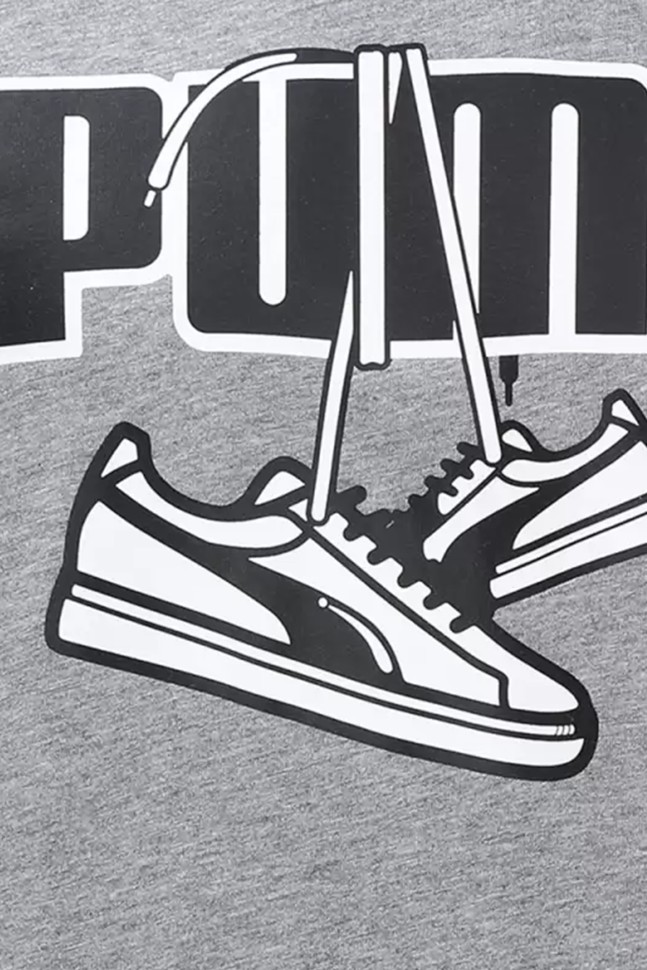 Футболка чоловіча Puma Sneaker Inspired Tee сіра 58776703  изображение 4