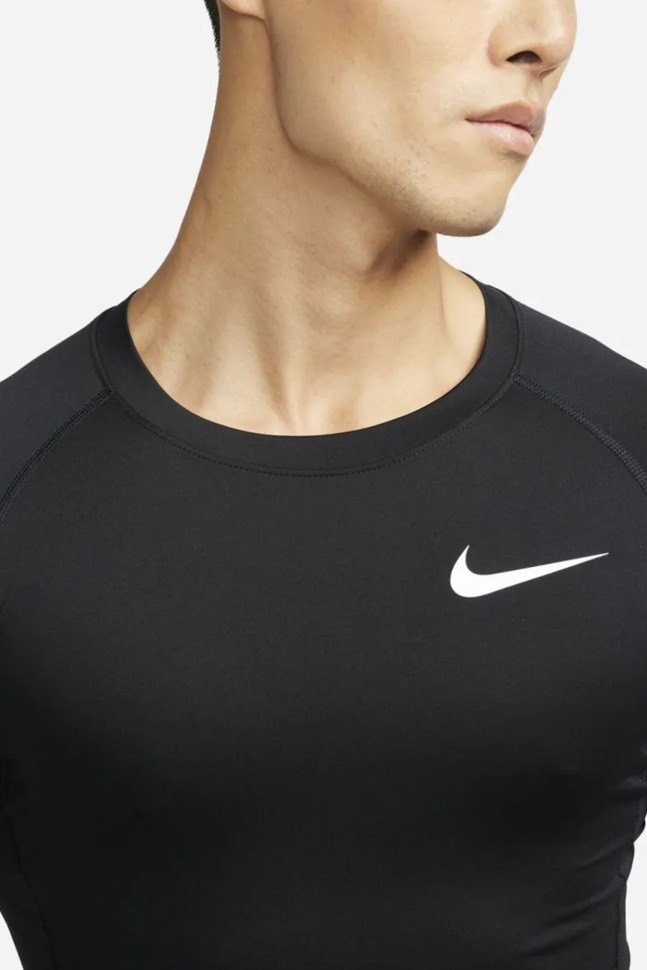 Футболка чоловіча Nike M Np Df Tight Top Ls чорна DD1990-010 изображение 4