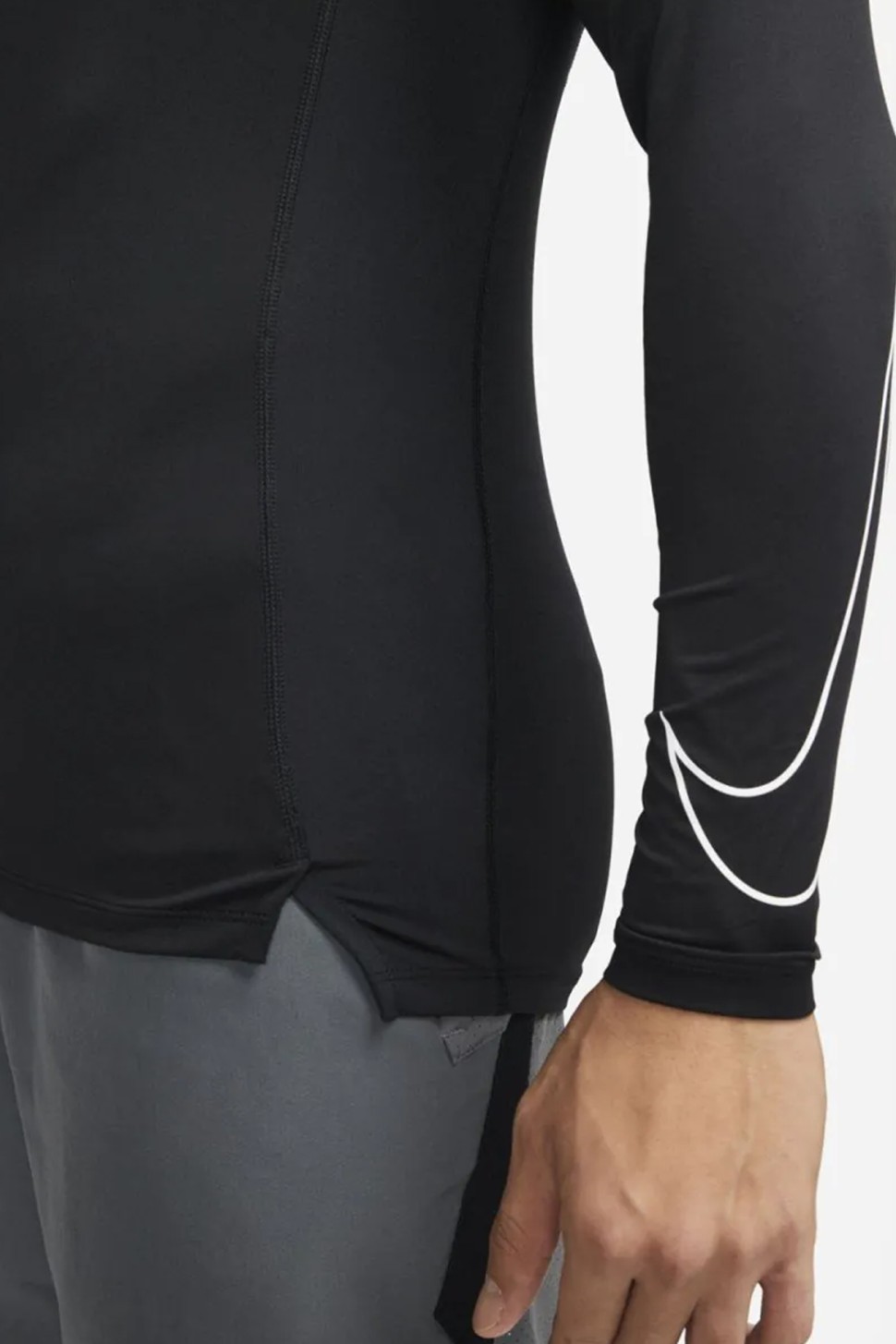 Футболка чоловіча Nike M Np Df Tight Top Ls чорна DD1990-010 — фото 5