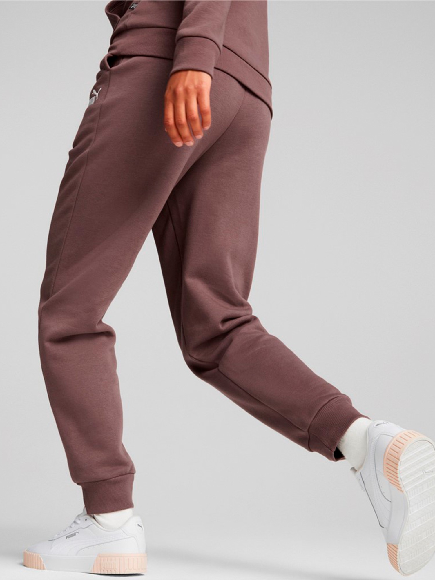 Штани жіночі Puma ESS+ Embroidery Pants бордові 67000775 изображение 6