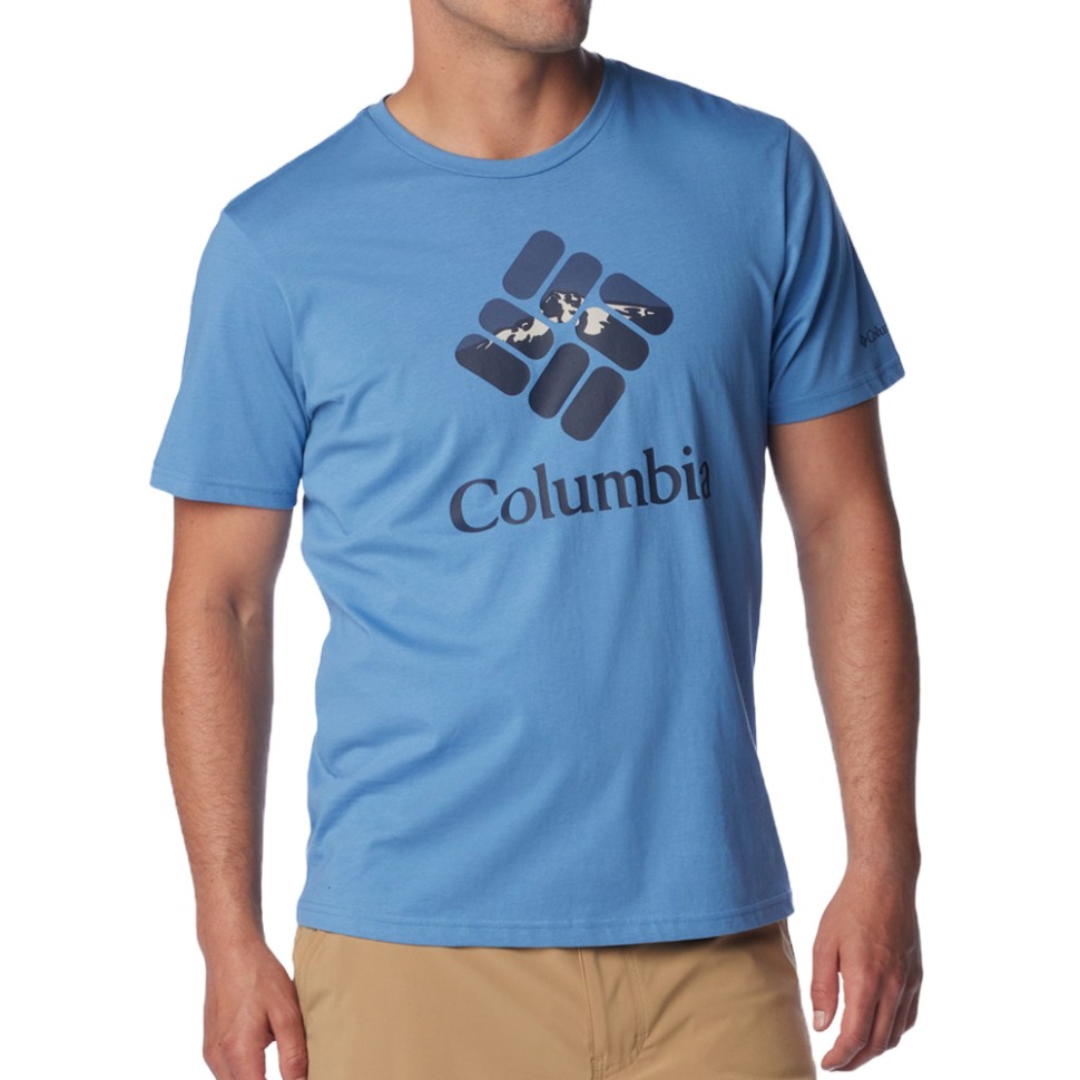 Футболка чоловіча Columbia Rapid Ridge™ Graphic Tee блакитна 1888811-477