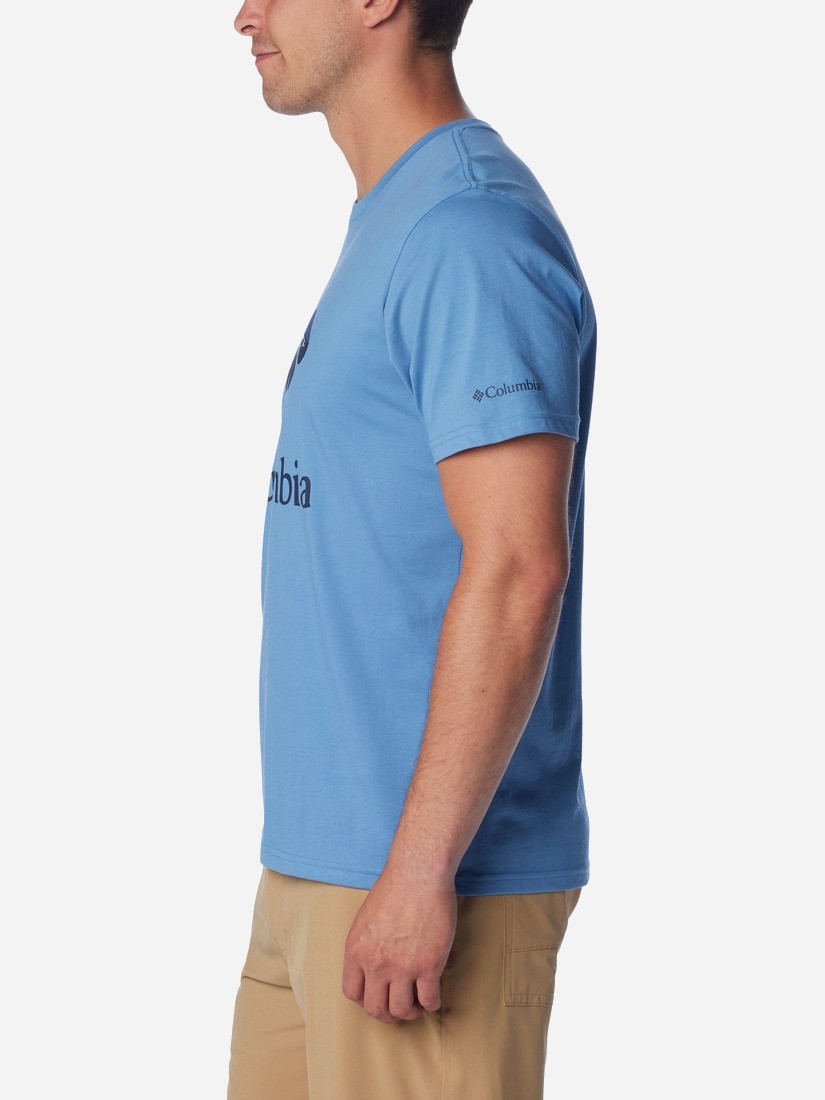 Футболка чоловіча Columbia Rapid Ridge™ Graphic Tee блакитна 1888811-477 — фото 3