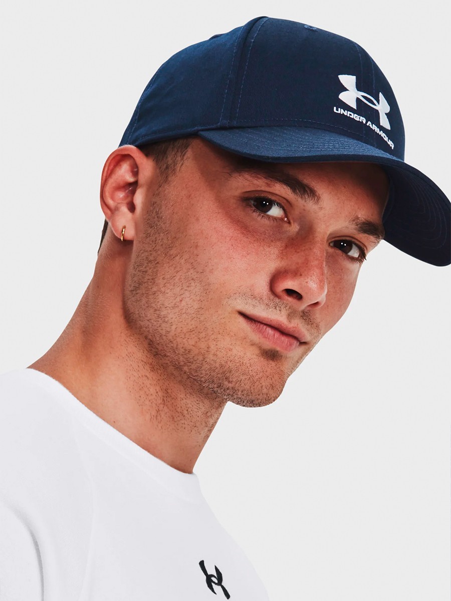 Бейсболка  Under Armour Mens Branded Lockup Adj синя 1381645-410 — фото 4