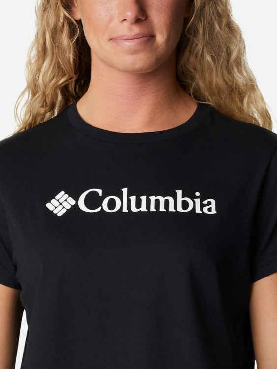 Футболка женская Columbia NORTH CASCADES™ CROPPED TEE черная 1930053-011 изображение 4