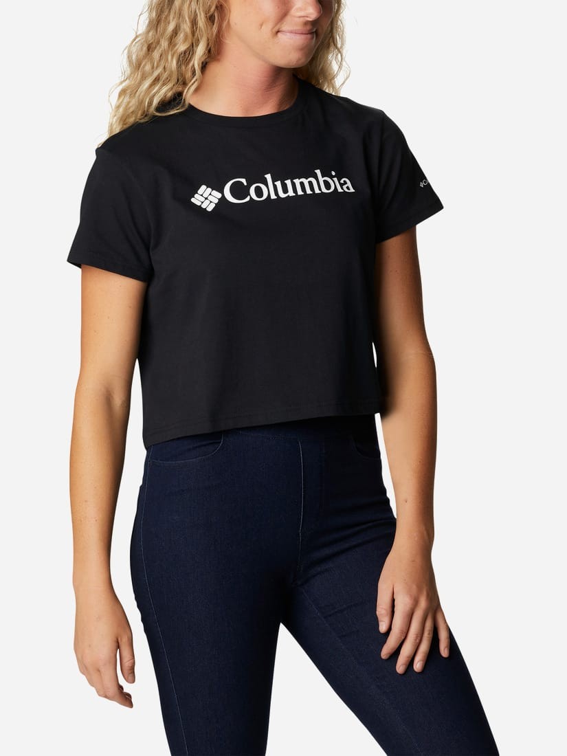 Футболка жіноча Columbia NORTH CASCADES™ CROPPED TEE чорна 1930053-011 — фото 2