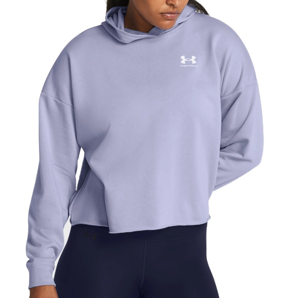 Толстовка жіноча Under Armour UA Rival Terry OS Hoodie блакитна 1382736-539 — фото 1