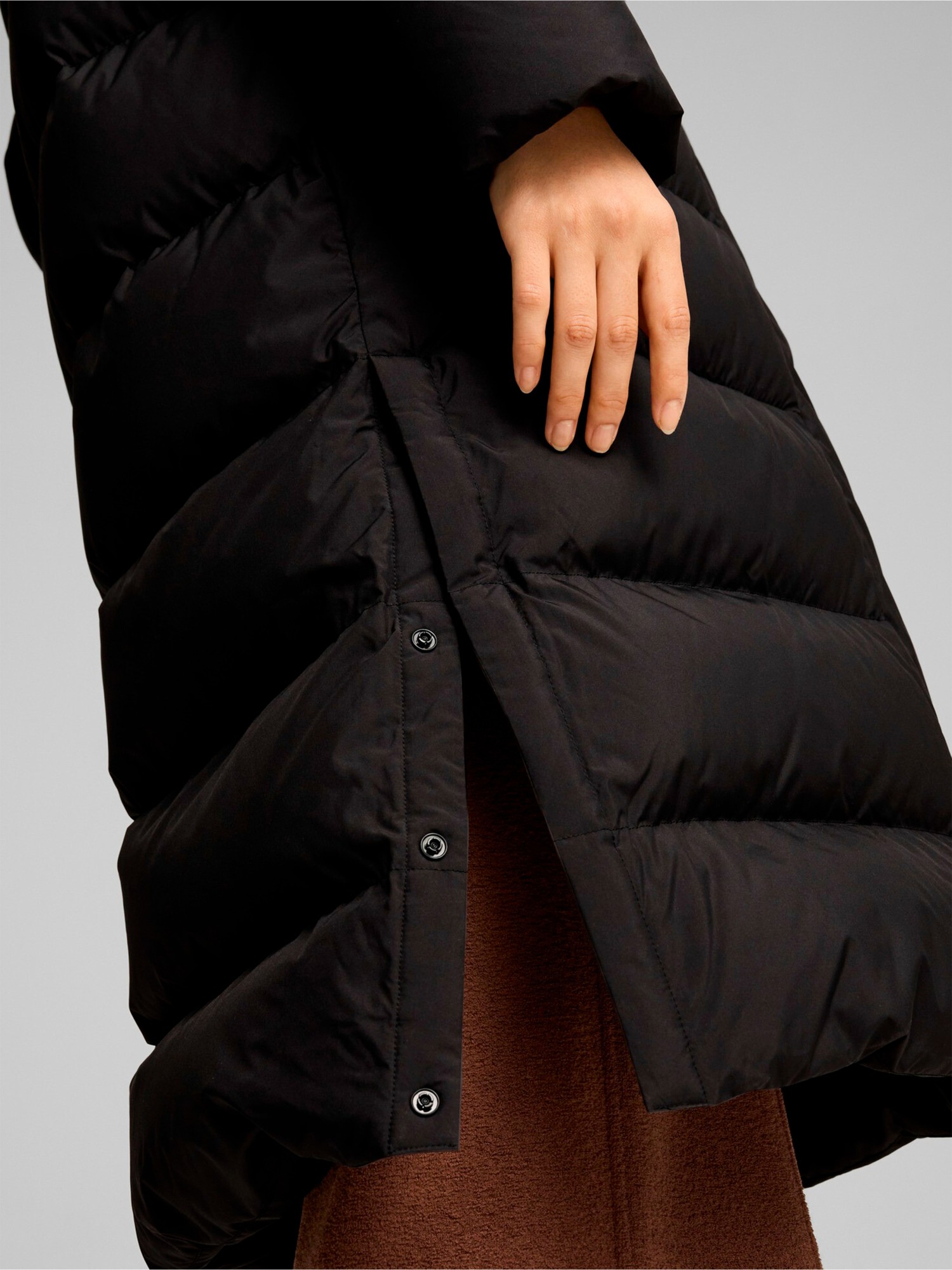 Куртка женская Puma Long down Coat черная 62649301 изображение 6