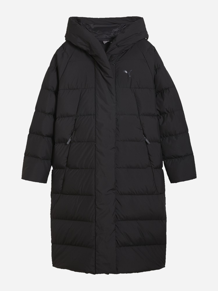 Куртка женская Puma Long down Coat черная 62649301 изображение 7